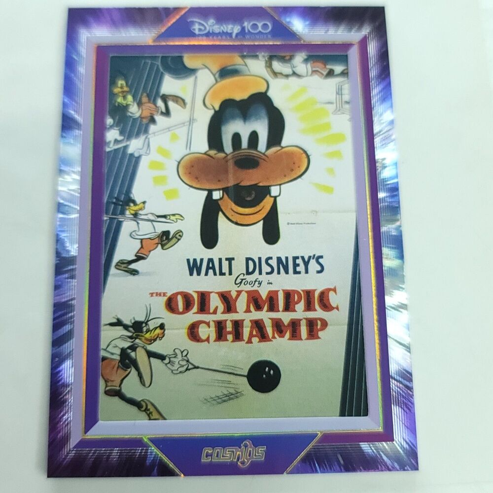 Olympic Champ Goofy Kakawow Cosmos Disney 100 All Star Movie Poster 263/288